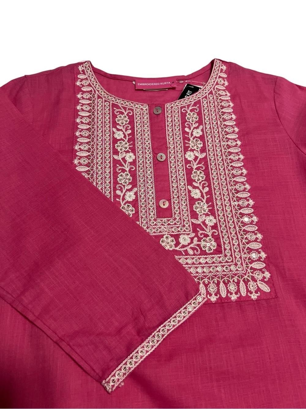 Brand New Pink Indian Kurti Women | Cotton | Medium | Rakhi Gift